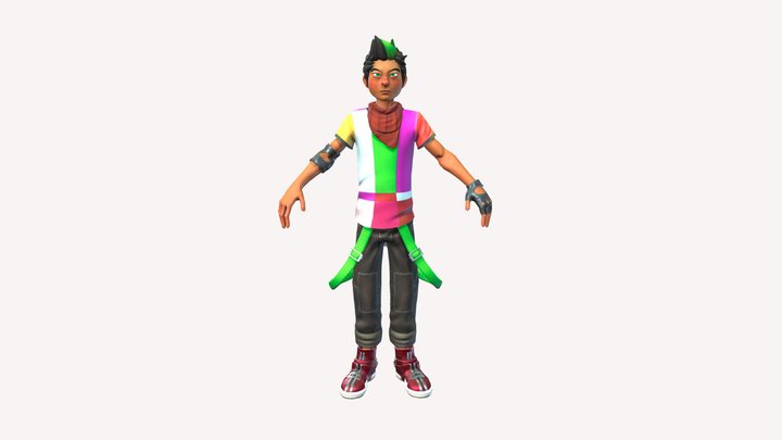 Glitch Dance Central 3D Model