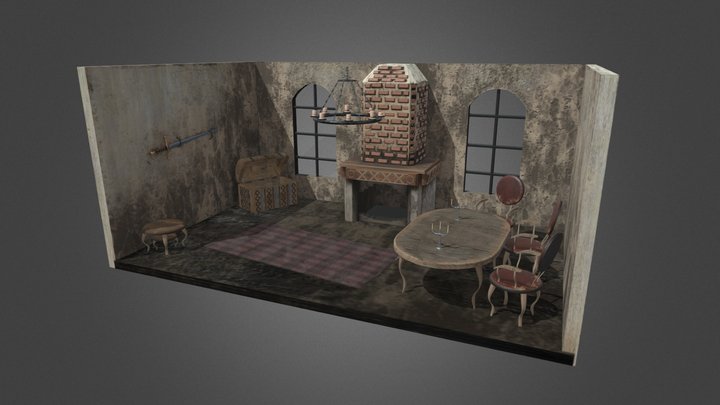 Middle-Age House 3D Model