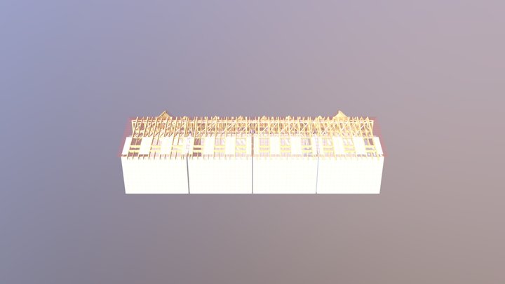 Plots 5 - 8 - Roof Trusses 3D Model