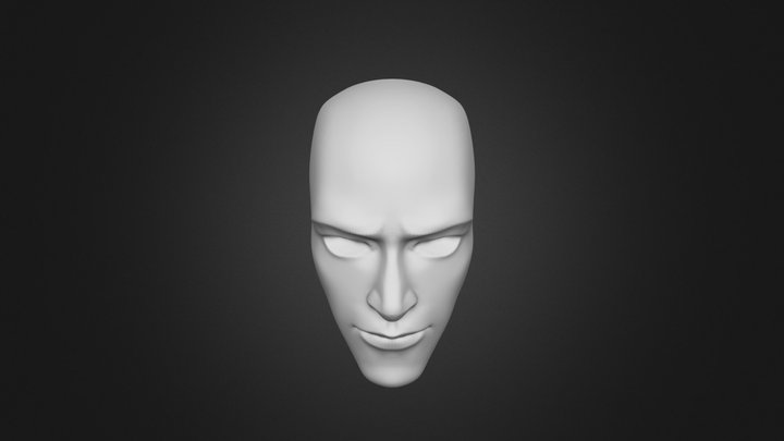 Stylized Head Try 3D Model