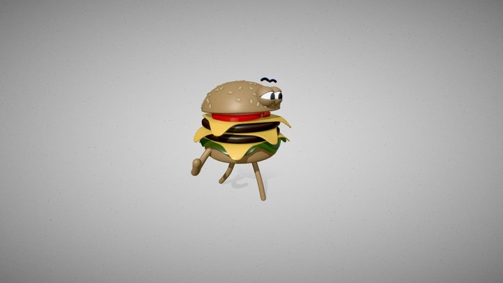 Burger Walk 3D Model