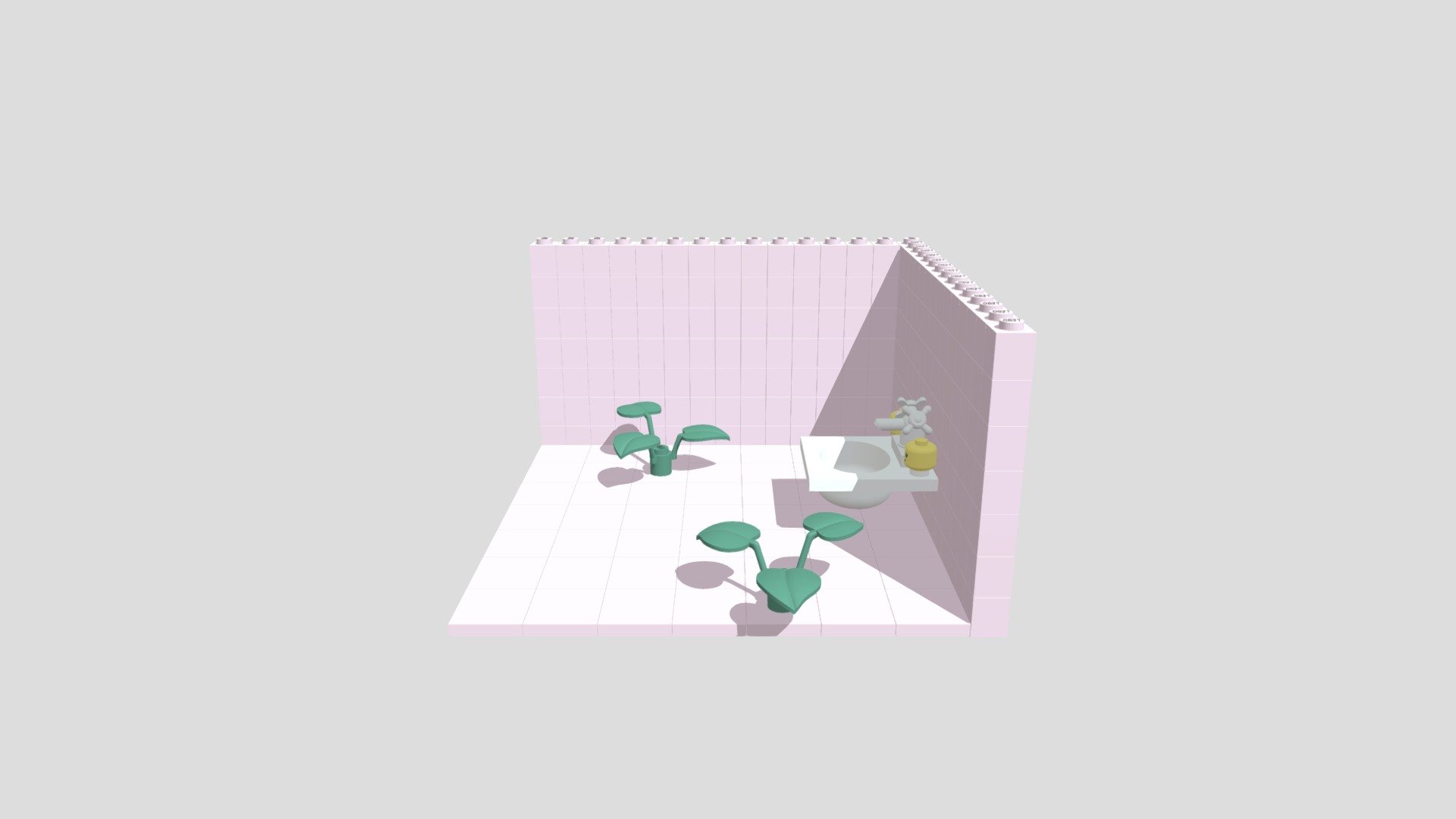 Lego Pink Bathroom