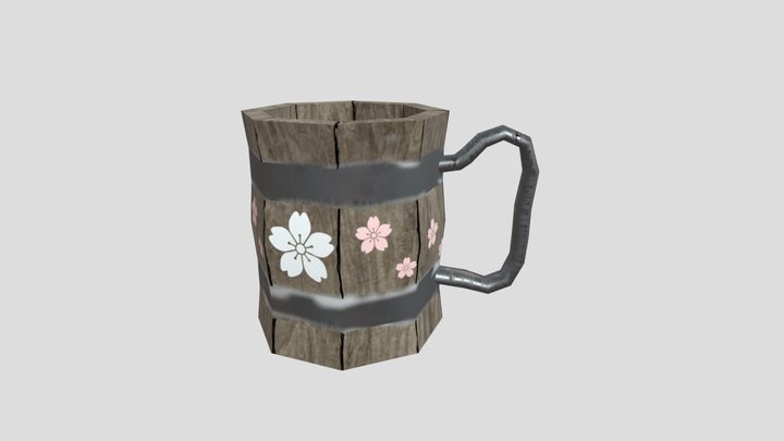 WoodenMug 3D Model