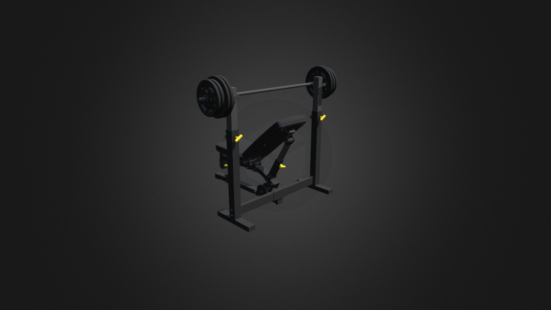 3D model Adjustable Weight Bench - This is a 3D model of the Adjustable Weight Bench. The 3D model is about a satellite in space.