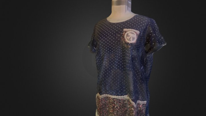 ZoesCarving_Dress_Blue_130406 3D Model