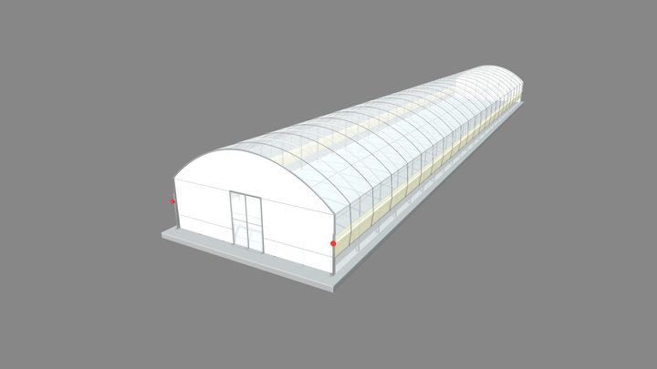 Greenhouse and polytunnels _ Model U635 3D Model