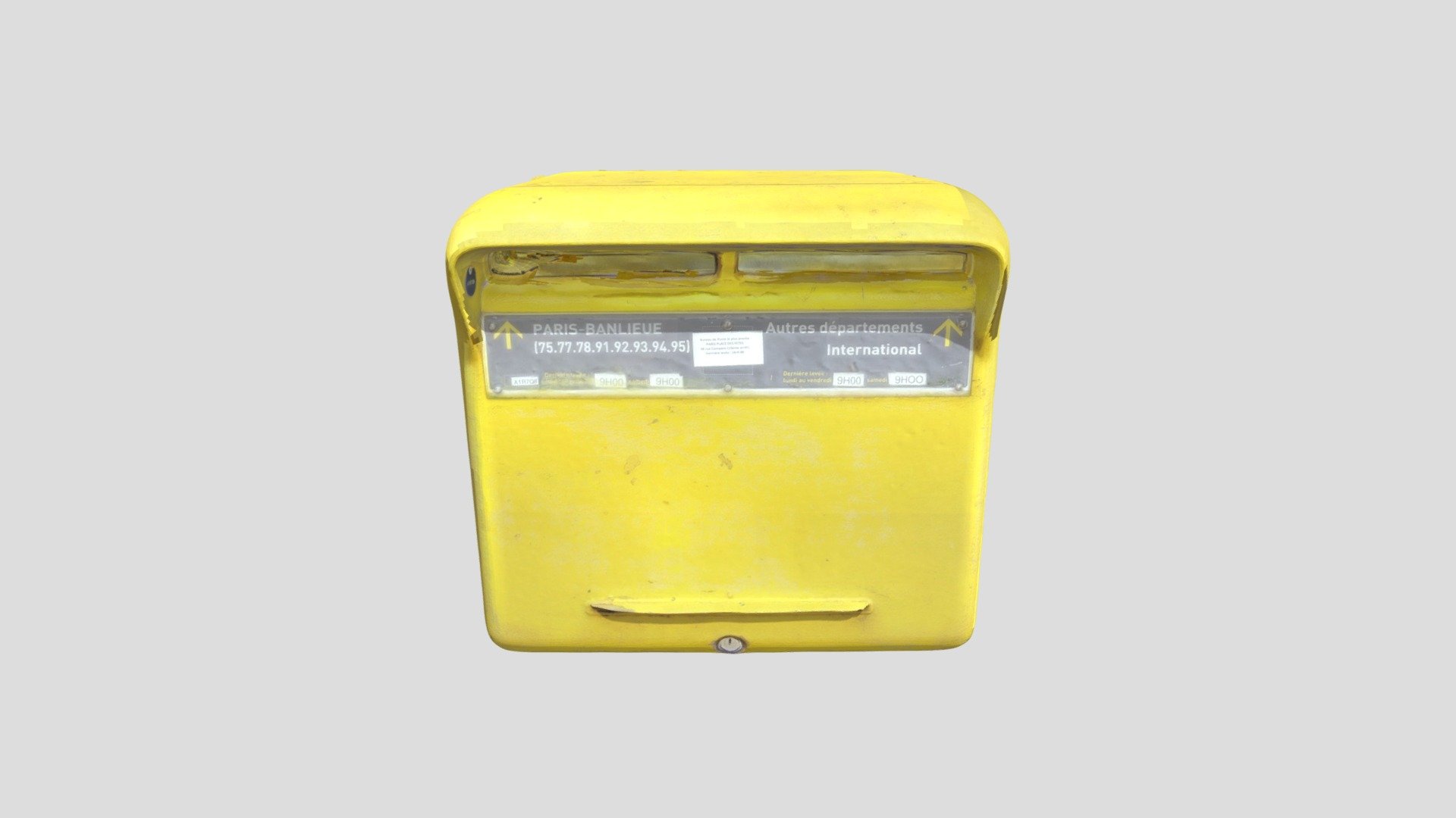 french mailbox — Sketchfab embed 3D viewer