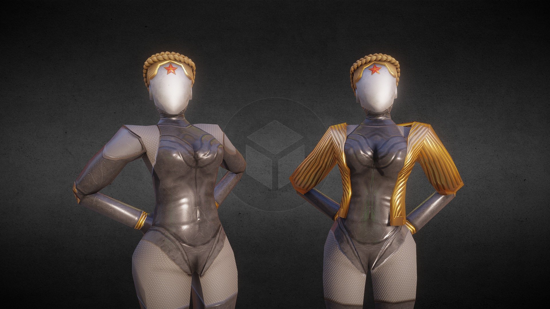 Twin Ballerina Robots from Atomic Heart - Buy Royalty Free 3D