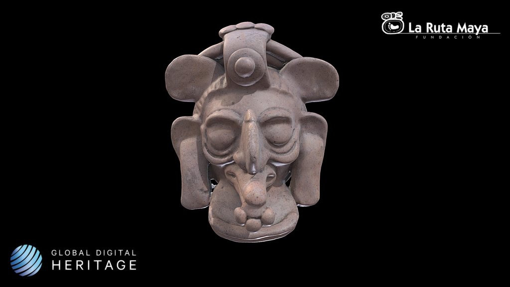 Rattle with facial features
