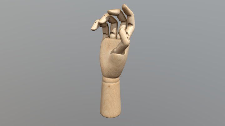 Wooden Hand Model IKEA 3D Model