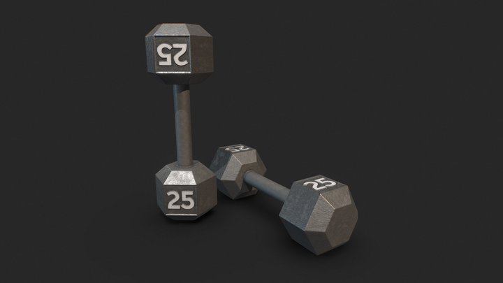 Dumbbells 3D Model