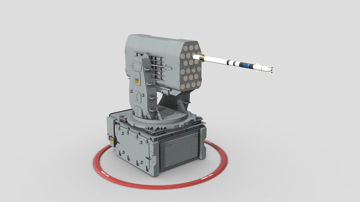 RIM 116 Rolling Airframe Missile 3D Model
