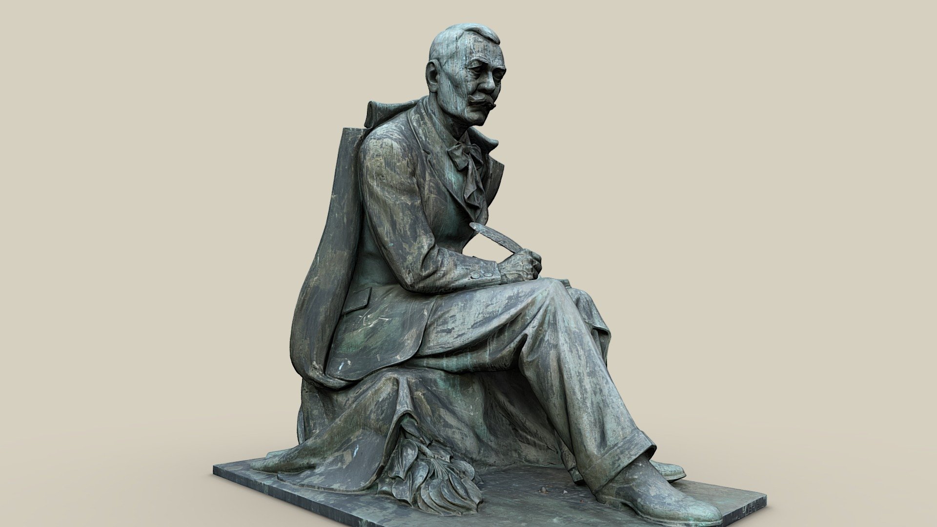 Pavol Országh Hviezdoslav — Sketchfab embed 3D viewer