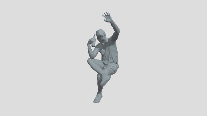 Lowpoly Male Sitting