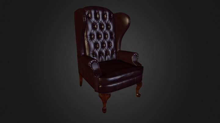 Leather chair 3D Model