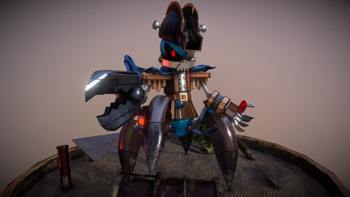 Captain Metal - Mechanical Marauder 3D Model