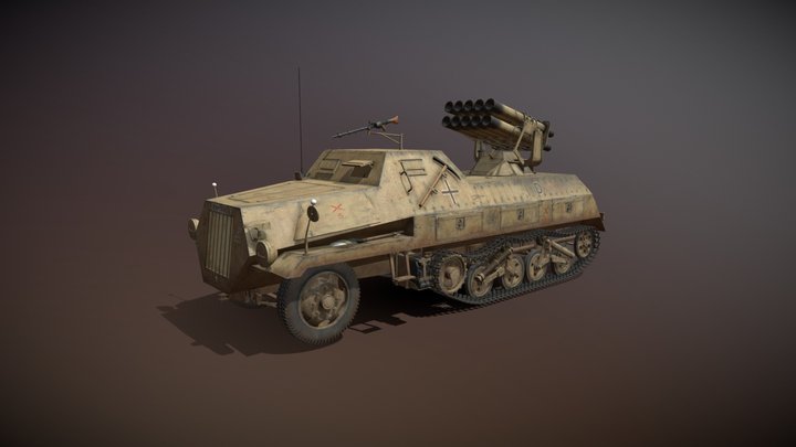 SDKFZ 4/1 - Panzerwerfer 42 - 7WB 3D Model