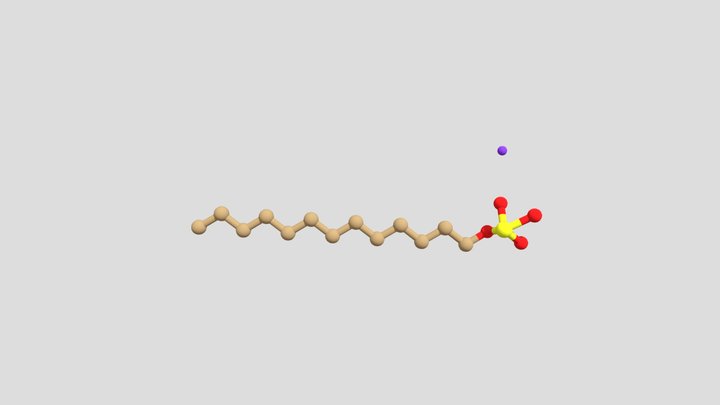 Sodium dodecyl sulfate 3D Model