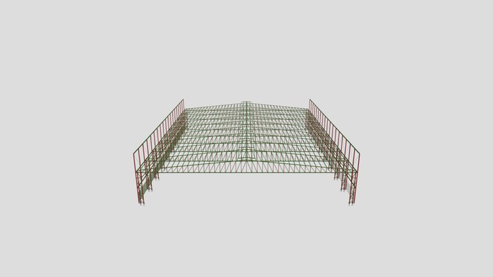 Ginasio - Cobertura Metálica 3D Model