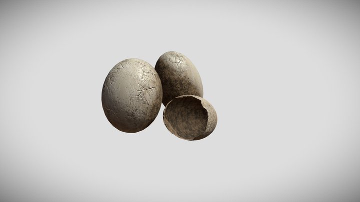 Dino Eggs Final 3D Model