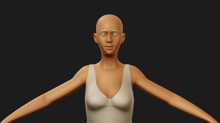 Woman (3Ds Max Study) 3D Model