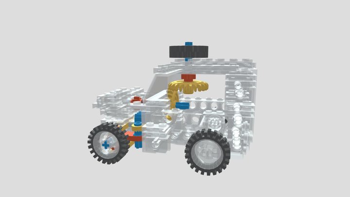 universal_set_84_Jeep_steering 3D Model