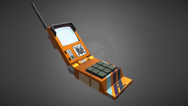 Scifi Flip Phone 3D Model