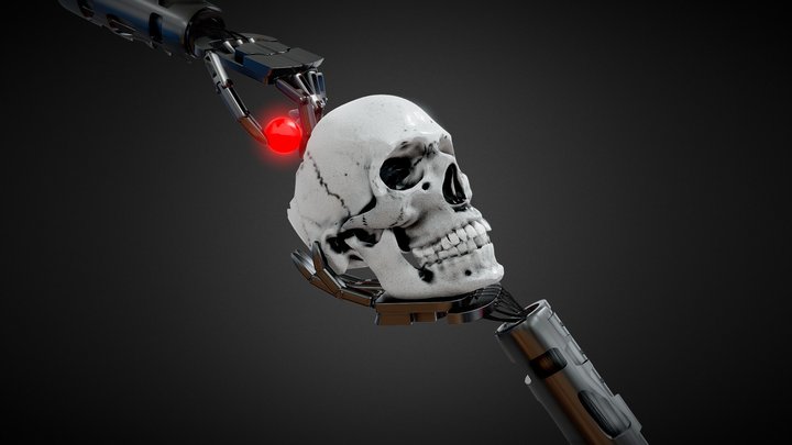 (FREE) Westworld Season 4 Poster - Robot Hand 3D Model