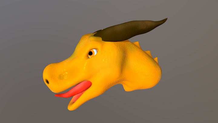 My Dragon Bust 3D Model