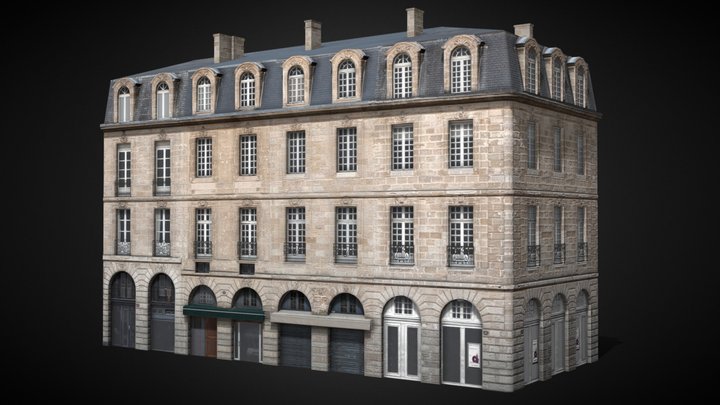 Bordeaux Flat 2 corner [France] 3D Model