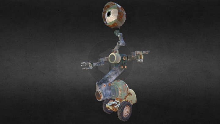 Rusty Robot 3D Model