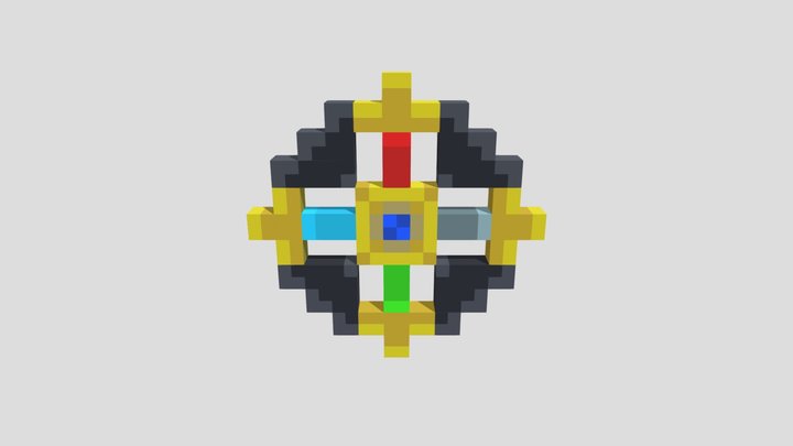 minecraft Amulet of order of stone 3D Model