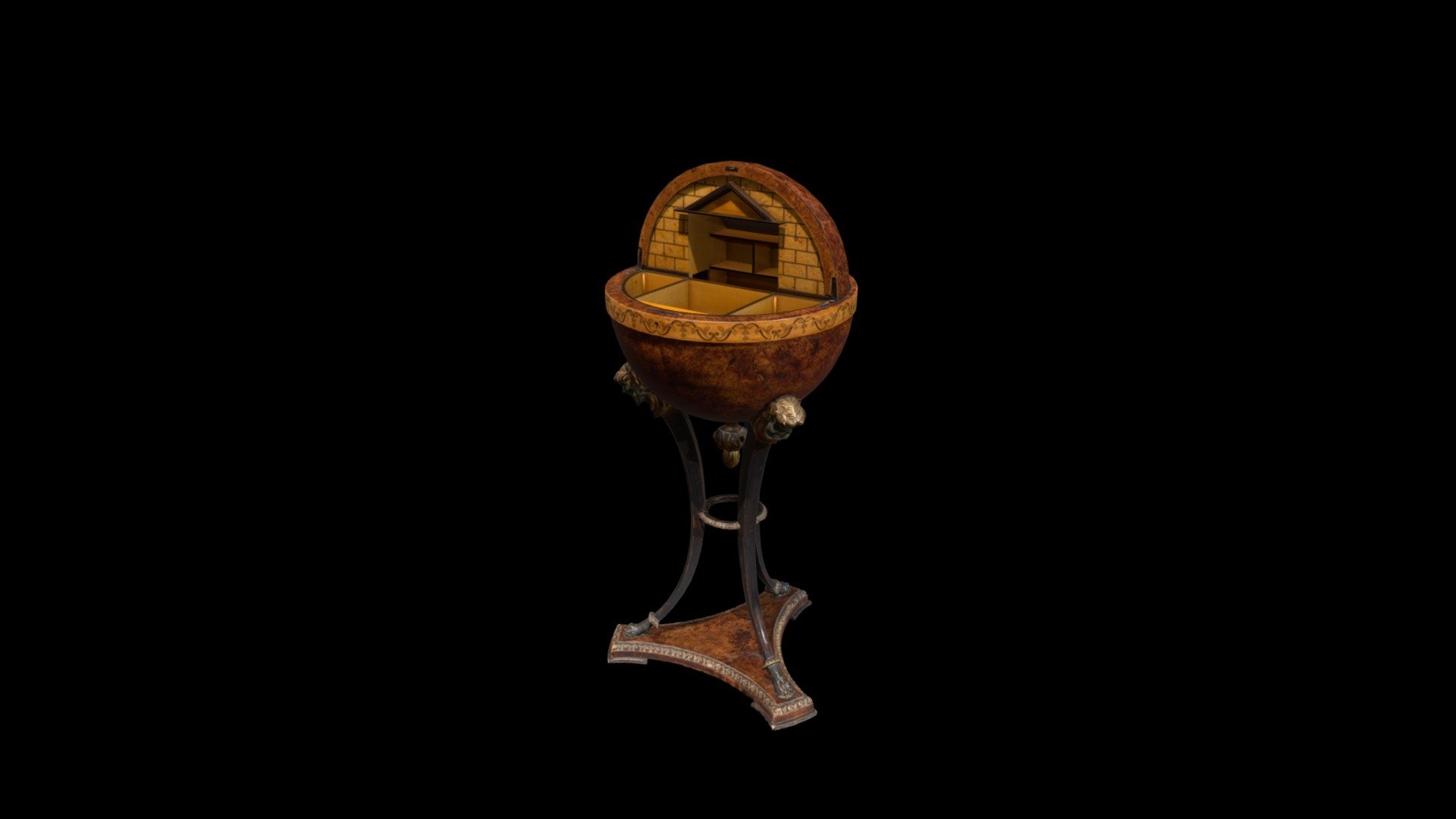 2020.199.a Globe Sewing Table (Globustisch) Download Free 3D model by