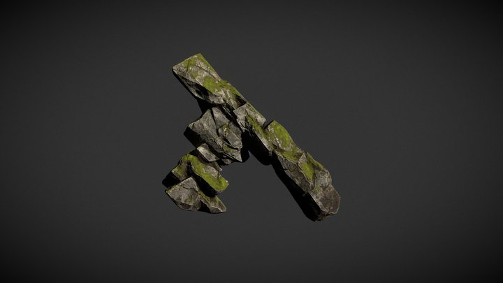 Rock Cliff 3D Model