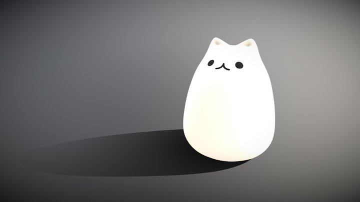 Cat Lamp 3D Model