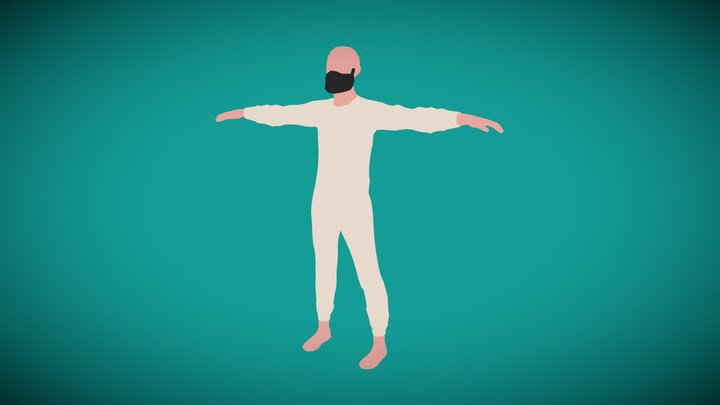 Low poly character 3D Model