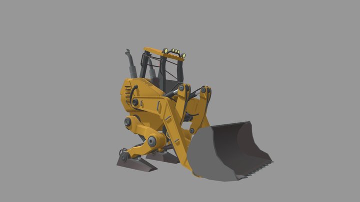 [DP4 XYZ] Meha Dozer II 3D Model