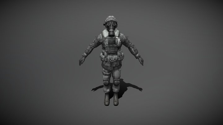 SCP CI Commander 3D Model