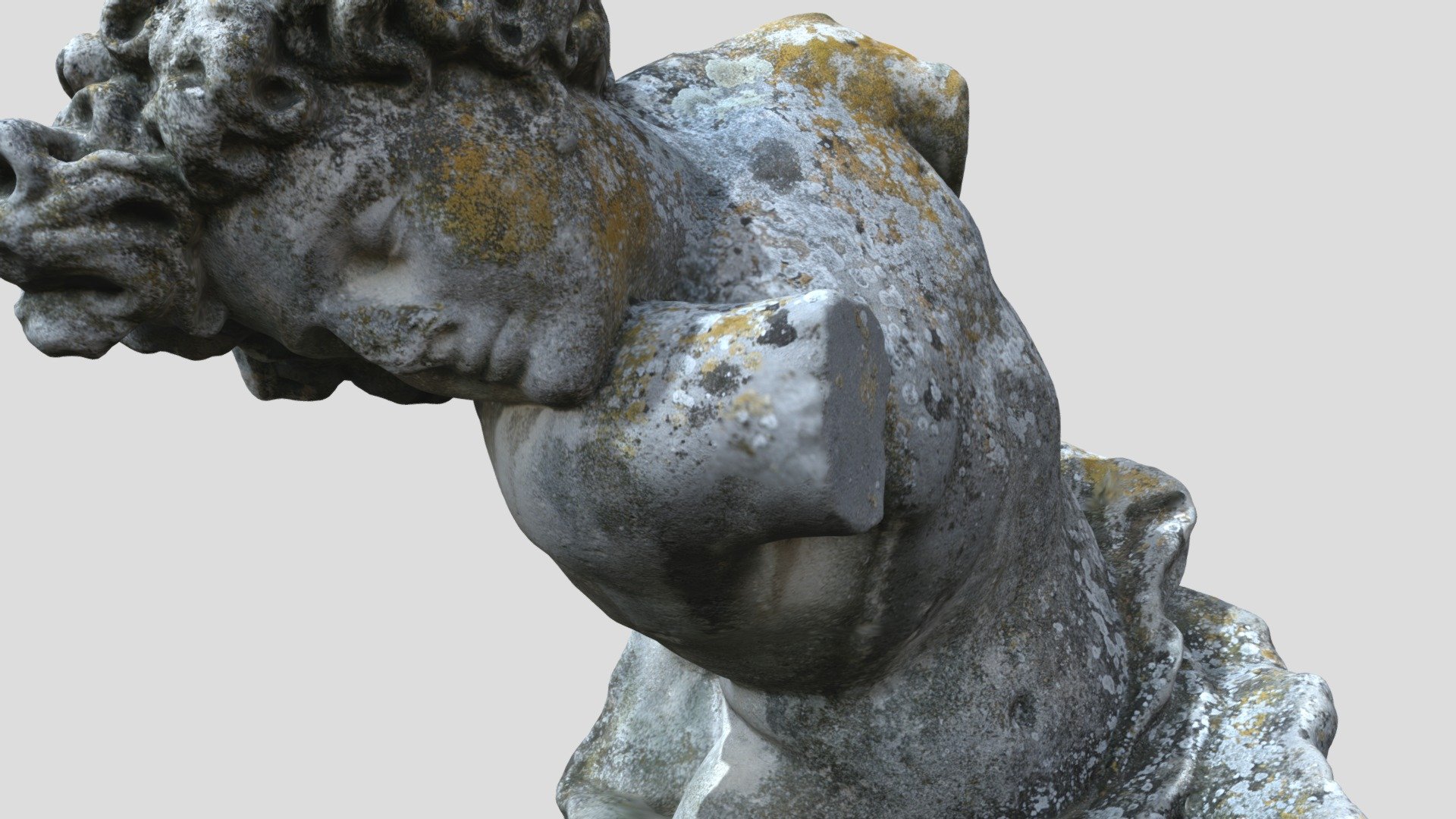 Baroque sculpture of young man