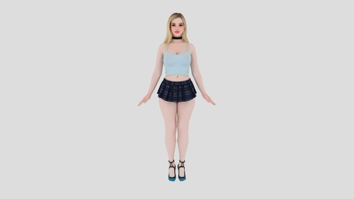 Selfie Chic 3D Model