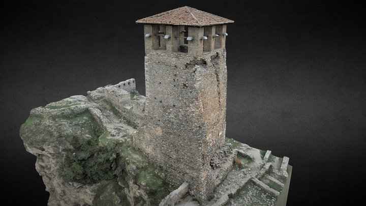 Castle of Kruja Tower 3D Model