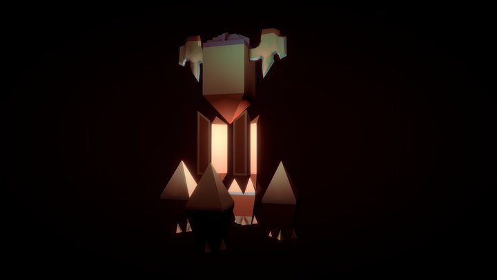 Ancient Totem 3D Model