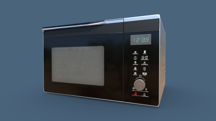 Microwave over 3D Model