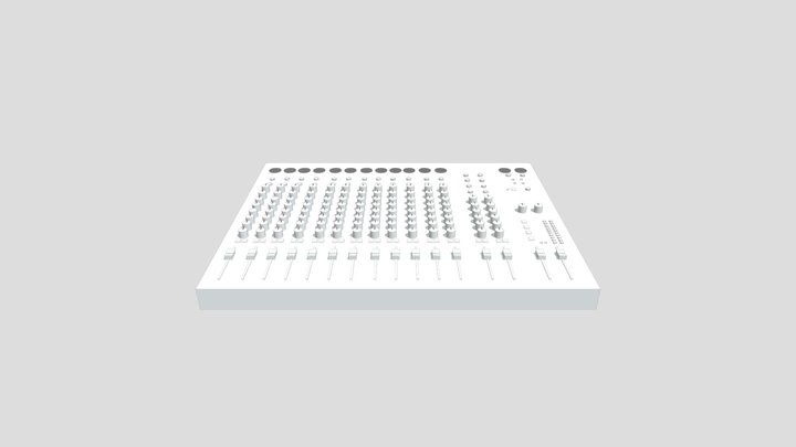 12-channel audio mixer – Modello 3D gratuito STL