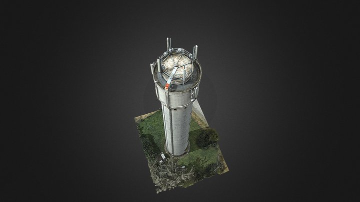 Chateau d'eau (Installation Telecom) 3D Model