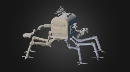 Toaster Robot 3D Model