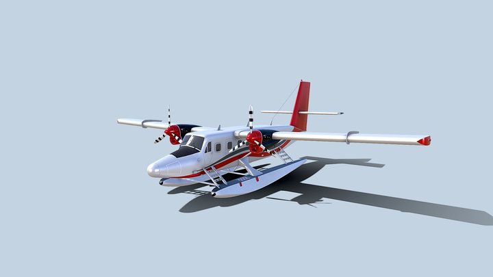 DHC-6 Twin Otter 3D Model