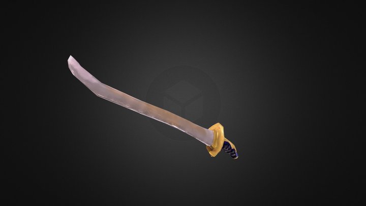 A Ugly Sword 3D Model