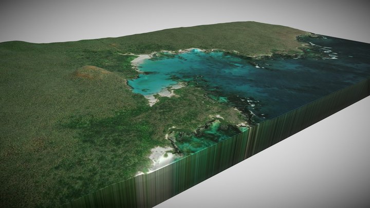 El Garrapatero 3D, Isla Santa Cruz - Galápagos 3D Model