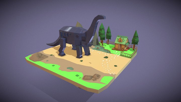 DAE_Simple_scene 3D Model